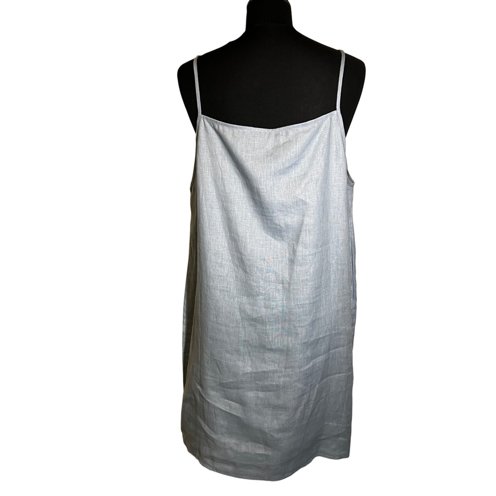 Reformation Kienna Linen Dress in Mineral (Light Blue), Women's XL - Picture 11 of 16
